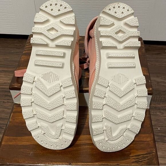 PALLADIUM Women’s Baggy Foldover Lace-up Boot Rose Brick Pink Size 4.5 - Picture 12 of 13